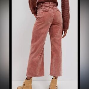 Anthropologie Rust Corduroy Trousers